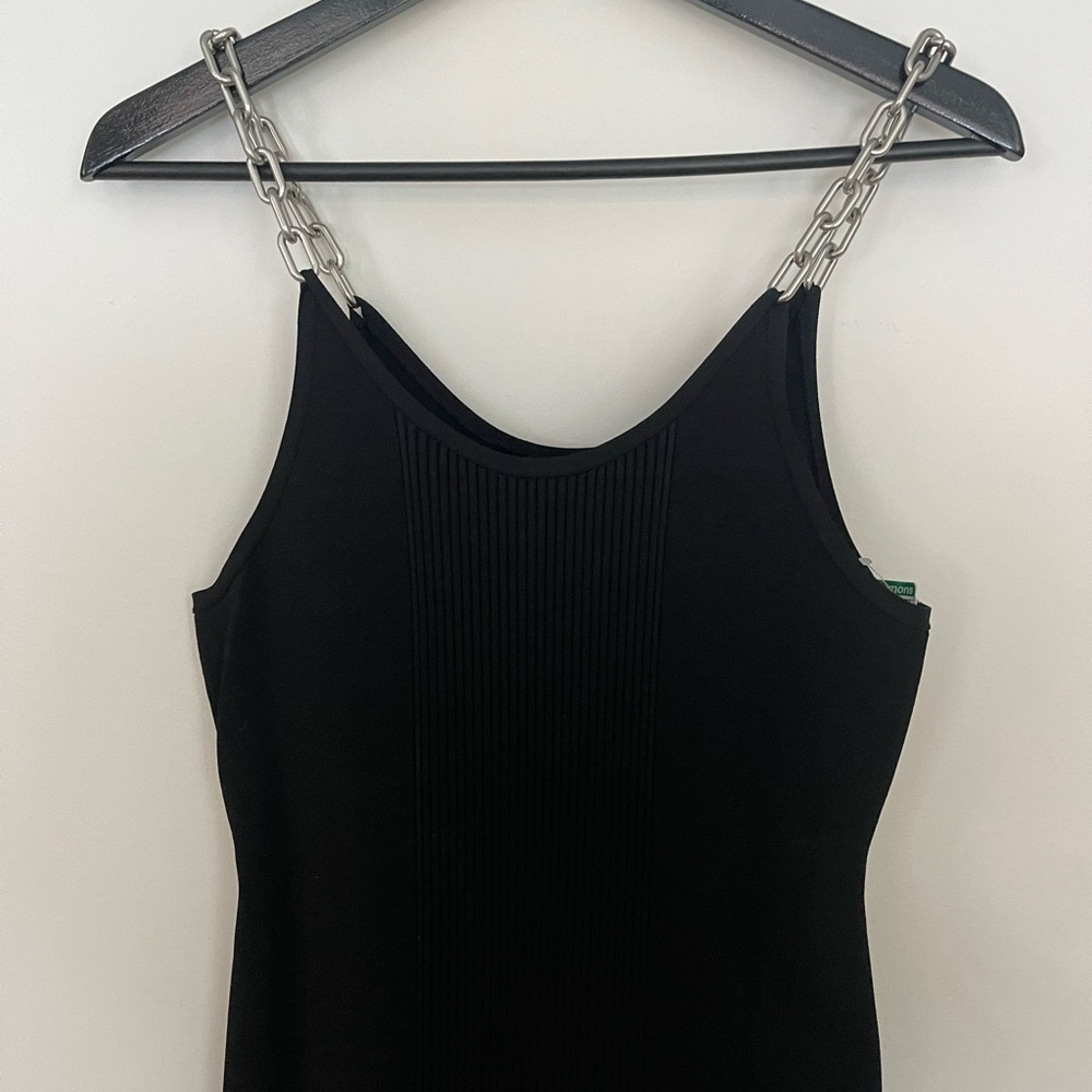 Alexander Wang black dress with chain straps - Picture 2 of 5